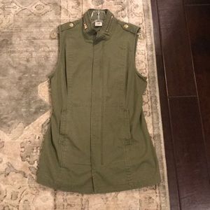 Cabi Green military vest size S